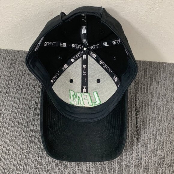 LFM Lehman Feed Mill Baseball Hat Mens OSFM Black Strapback Cap New Era 9Forty - Picture 9 of 14